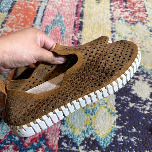 Ilse Jacobsen Tulip EU 38 GOLDENROD Perforated Slip-on Sneakers Shoe 8 main image 4